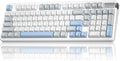 CORBOBO LEOBOG A98-96% Mechanical Keyboard Wireless, Tri-Mode BT5.0/2.4GHz/USB-C, Creamy Keyboard with Number Pad, Gasket Structure Hot Swappable, Custom Gaming Keyboard RGB Backlit with Knob for PC by CORBOBO