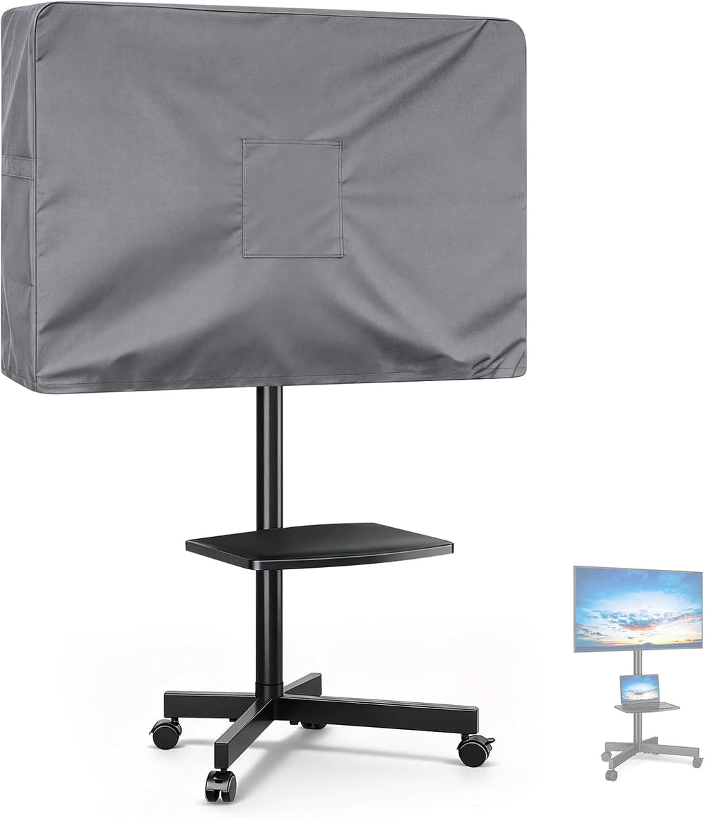 Mobile TV Stand Cover for 65 Inch Mobile TV Cart 57×7×33 In Grey by Andacar