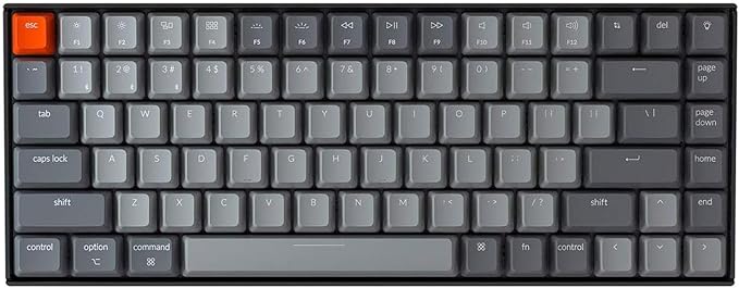 Keychron K2 75% Layout Bluetooth Wireless Mechanical Keyboard Super Switch/White LED Backlit/USB C/Anti Ghosting/N-Key Rollover, 84 Keys Gaming Keyboard for Mac Windows-Version 2 - Image 4