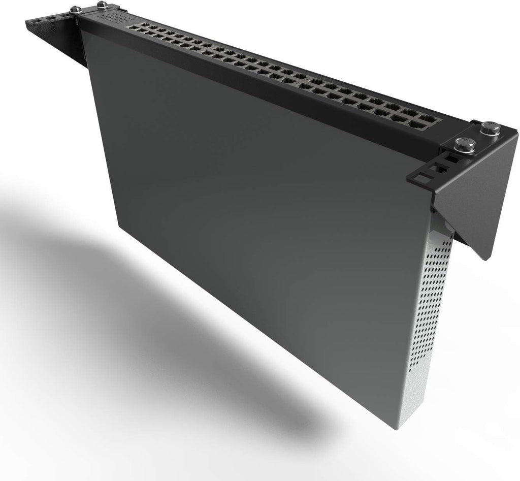 2U Steel Wall Mountable Simple Vertical Network Equipment Rack (Pack of 2) - Image 2