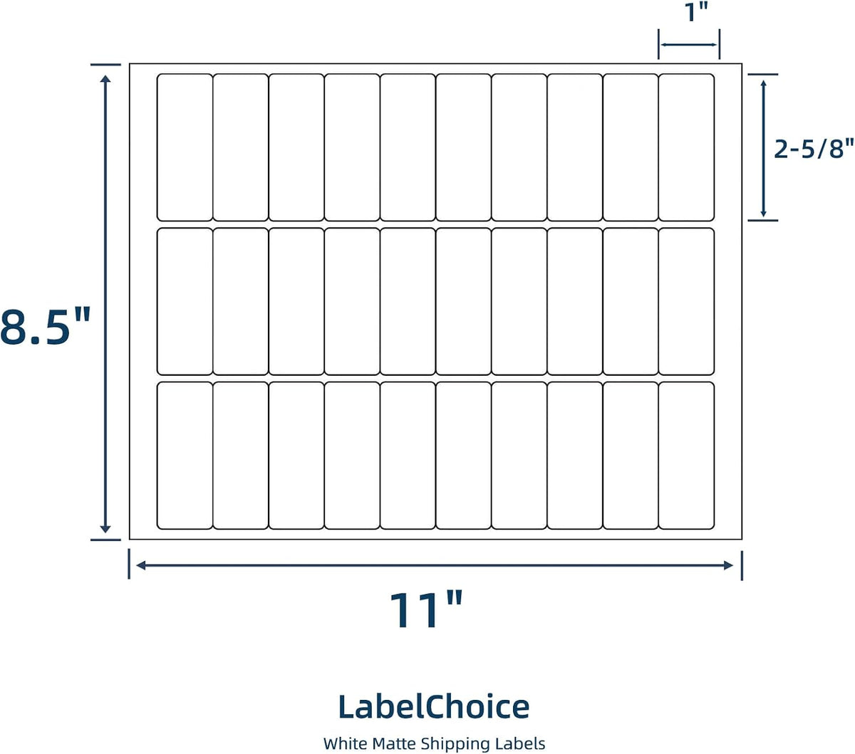 500 Sheets 15000 Pcs 30 Up Labels 1" x2-5/8 Shipping Address Labels for Laser & Inkjet Printers, Mailing Labels 30 per Sheet Return Address Stickers, 30 per Page on US Letter - Image 2