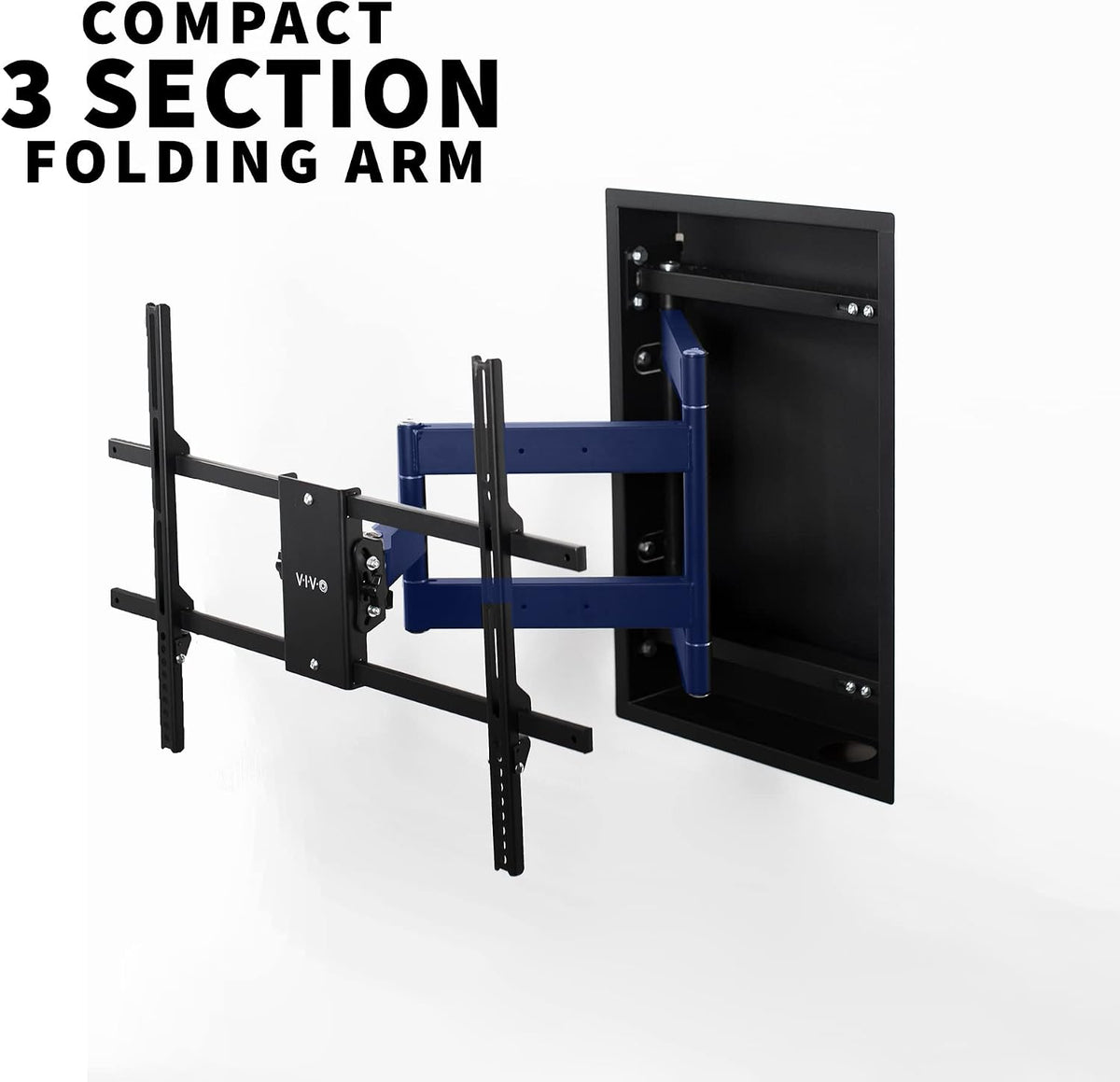VIVO 50-75 in Recessed TV Wall Mount, Holds 110 lbs - Image 6