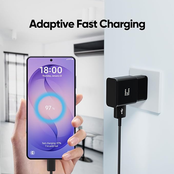 Android Phone Charger, Samsung Charger Fast Charging Cord with 6.6ft Type C Cable for Samsung Galaxy S26/S25/S24/S24Ultra/S23/S23 Ultra/S22/S21/S20/S20+/S10/S10+/S10e/S9/S9+/S8/Note 8/9/10/20 - Image 3