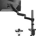 MOUNTUP 27 inch Extra Long Monitor Arm, Single Desk Mount for 22-32 inch, Tall Monitor Stand Holds 4.4-19.8lbs, Height Adjustable Monitors Stand for Desk with C-Clamp/Grommet Base, Black by MOUNTUP