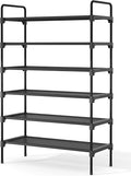 Kitsure Shoe Rack for Closet, Shoe Storage, 27.6" Wide - 6 Tiers, Black | Shoe Organizer for Closet, Entryway, Living Room, Space-Saving Shoe Shelf, Sturdy Zapateras Organizer by Kitsure