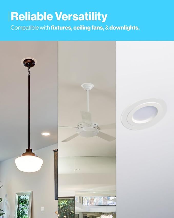 Sunco 100 Pack 6 Inch Recessed Light Goof Ring, White, Matte Finish | Flush Mount White Can Light Trim Ring Cover, OD 8.6 Inch/ID 6.2 Inch, Paintable, Covers Oversized Ceiling Holes - Image 6