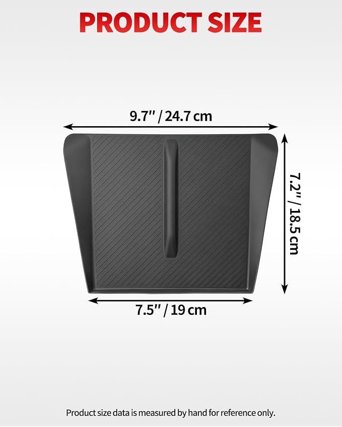 Center Control Wireless Charging Mat, Charger Pad for Tesla Model X/S | Black wireless charging silicone pad,center console wireless charger pad 2024-2026 - Image 7
