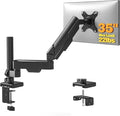 Single Monitor Stand & Monitor Arm Desk Mount up to 35 Inches | Fully Adjustable Heavy Duty Monitor Mount for Screen Ergonomic VESA Mount with C-Clamp/Grommet Base, Cable Management by TVONFurniture
