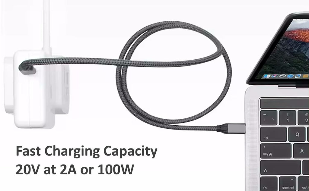 USB C to USB C High Speed Data Transfer Video Monitor Docking Station Cable - Image 3