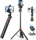 EUCOS 62" Phone Tripod, Tripod for iPhone & Selfie Stick with Remote by eucos
