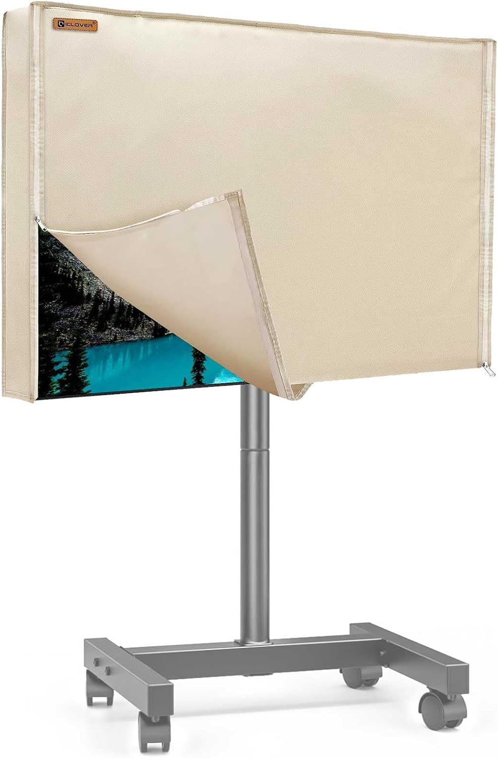 IC ICLOVER 43 inch Mobile TV Stand Cover, Outdoor TV Cover on Rolling Stand by IC ICLOVER