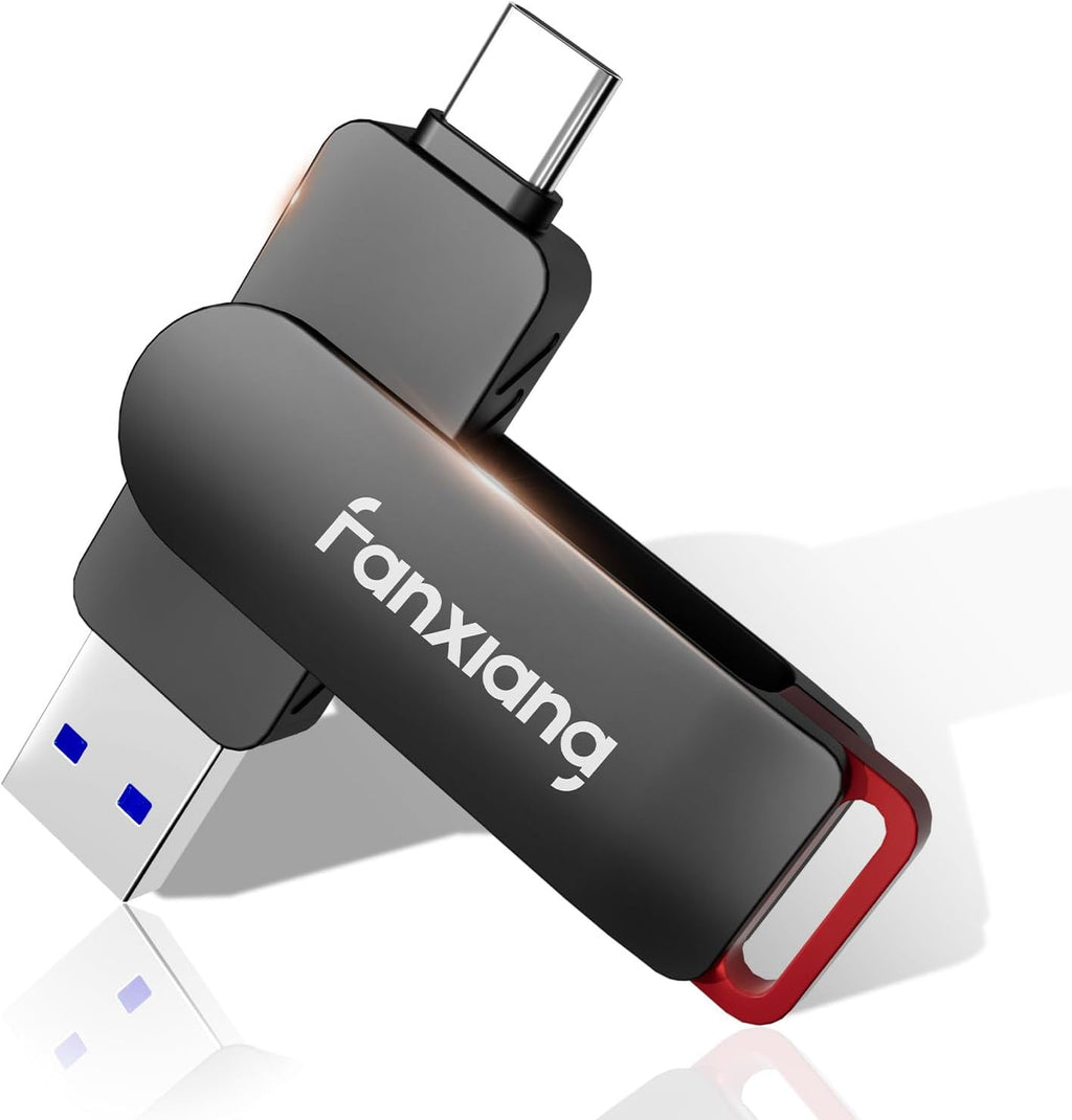 fanxiang 512GB Flash Drive Up to 560MB/s External SSD,Type C & USB-A 3.2 Gen 2, Thumb Drive,Memory Stick for iPhone15/16/PS4/Android Phone/Windows/Mac by fanxiang