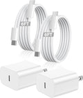 iPhone 17 16 Charger,2Pack USB C Fast Charger Apple Charge Type C Fast Charging Block&6FT USB C to C Woven Cable Cord for iPhone 17 Pro Max/17 Pro/Air/16 Plus/16E/15 Series/iPad Pro/Air/Mini by BikeAnything