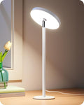 EDISHINE LED Desk Lamp, Table Lamp with High CRI 90+, 2 Adjustable Height | 5%-100% Dimmable & 3 Color Temperature, Touch Control, Modern Style for Home Office, Living Room, White by EDISHINE