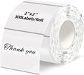 Starboling 2"x2"Transparent Square Thermal Labels,Self-Adhesive Thermal Sticker Printer Labels for Small Business,Address,Color Coding by starboling