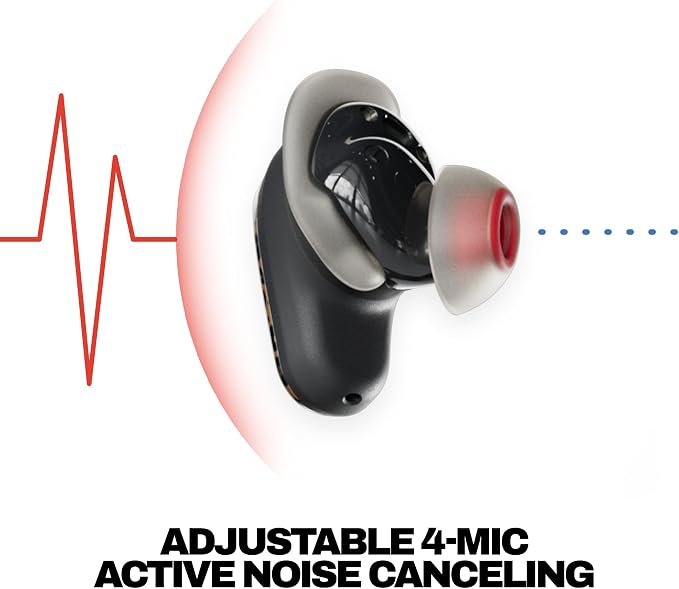 Skullcandy Method 360 ANC Wireless Earbuds with Sound by Bose - Leopard | In-Ear Fit, Premium Active Noise Cancellation, 40 Hours Battery, Sweat and Water Resistant, Microphone for iPhone Android - Image 3