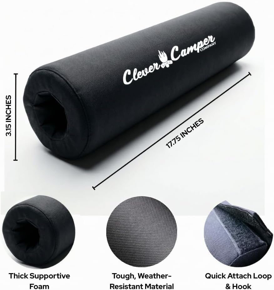 Zero Gravity Chair Foot Rest Cushion L 17.75" Black - Image 8