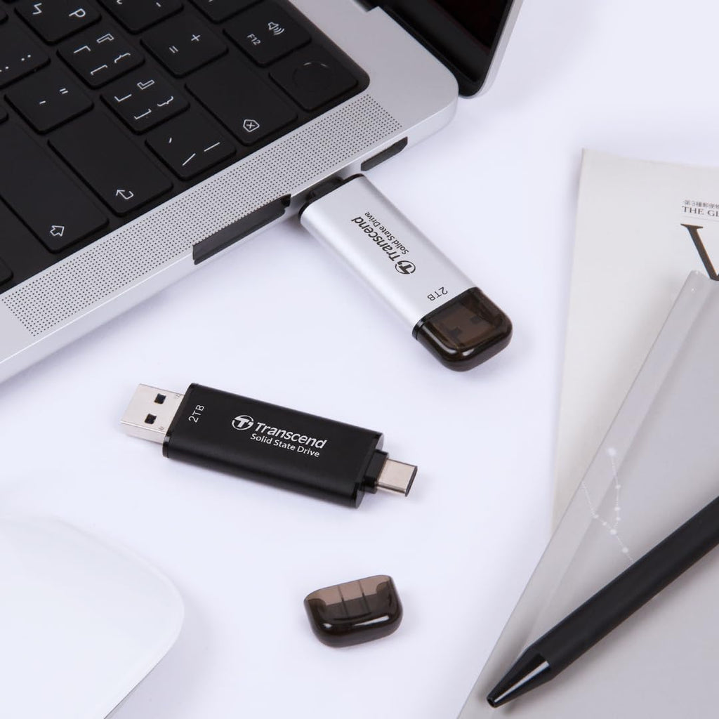 Transcend 2TB ESD310 Dual Portable SSD 1050MB/s USB-A+C, Thumb Drive - Image 7