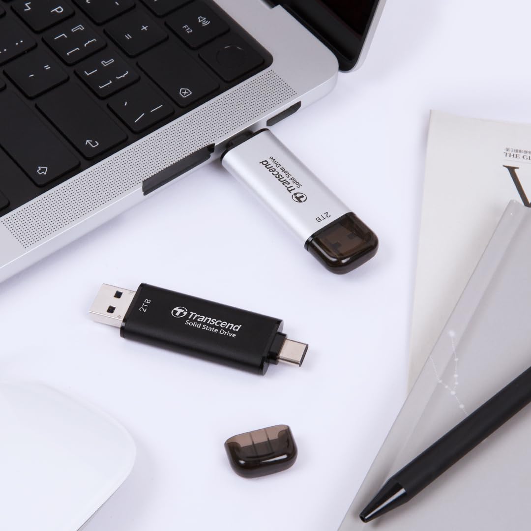 Transcend 2TB ESD310 Dual Portable SSD 1050MB/s USB-A+C, Thumb Drive - Image 7