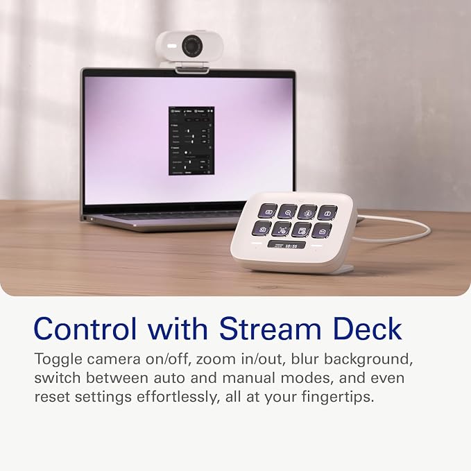 Elgato Facecam Neo, Full HD Webcam with Privacy Shutter | 1080p60 true HD video, HDR enabled, Plug and play setup, Easy-slide shutter, Zero-plastic packaging, USB-C - Image 8