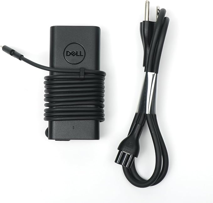Dell 65W USB-C Laptop Charger,Latitude 5400 5410 5420 5430 5440 5450 Power AC Adapter with Power Cord Cable, Black, HA65NM190 by Dell