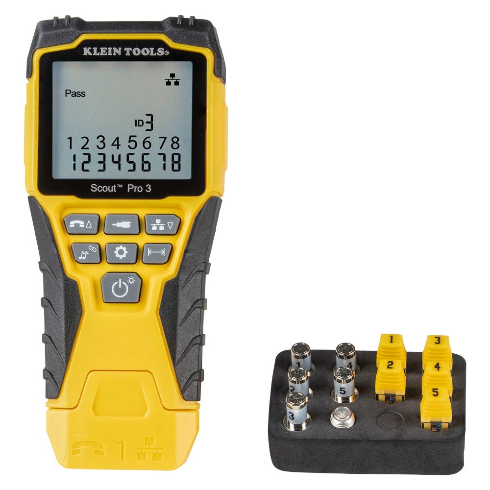 Klein Tools VDV501-851 Cable Tester Kit & VDV427-300 Impact Punchdown Tool & VDV500-123 Cable Tracer Probe-Pro Tracing Probe with Replaceable Non-Metallic - Image 2