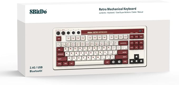 8Bitdo Retro Mechanical Keyboard for Windows & Android, Fami Edition - Image 4