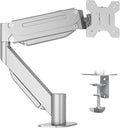 Suptek Ultrawide Monitor Arm Mount for 17 to 43 Inch Heavy Duty Curved Screen,Holds 28.6 lbs,Adjustable Gas Spring Monitor Arm Desk Mount Stand,75/100 Vesa Mount,Silver(MD71MS) by suptek