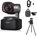 OBSBOT Tiny 2 4K PTZ Webcam 1/1.5" CMOS 50MP, W Mini Tripod | 1/1.5" 50MP Sensor 4K@30fps HDR 1080p@60fps 2-Axis AI Tracking Gesture/Voice Control Dual NR Mics Streaming, Meeting, Gaming by OBSBOT