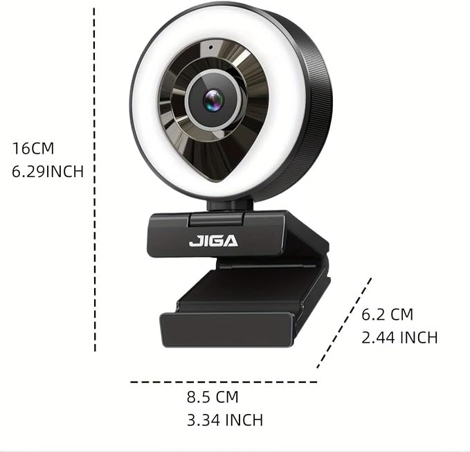 Webcam Computer Camera 1080P with Dual Microphone Adjustable Right Light Web cam for PC Advanced Auto-Focus with Tripod Zoom Streaming Camera Gaming Webcam for Facebook YouTube Xbox Streamer - Image 8
