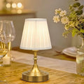 Gold Small Cordless Table Lamp Rechargeable,Mini Lamp - Kitchen Countertop | Battery Operated｜Touch Lamp｜Portable｜Restaurant Table｜Bookshelf | Counter Top ｜Wireless ｜Vintage｜Home Decor｜Farmhouse Boho by Unknown