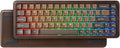 YUNZII WOOD68 65% Wireless Hot Swap RGB Mechanical Keyboard (Wood, Candy) | Tray Mount, Pre-lubed Linear Switche,BT/2.4G/USB-C,PBT Double-shot Keycaps,Wooden case for Retro Gamers & Desk Setups by YUNZIIMECHANICALKEYBOARD