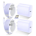 DiHines Phone 14 13 12 11 Fast Charger,10FT Long Fast Charging Lightning Cable with 20W USB C Charger Block for Phone 14/14 Pro Max/13/13 Pro Max/12/12 Pro Max/11/11Pro/XS/Max/XR/X,Purple by DiHines