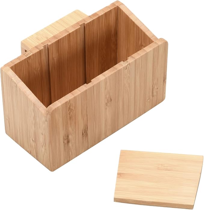 MobileVision Bamboo Caddy Add-On for Bamboo Charging Station Organizers; Compartment and cubby space fits pens, keys, and other small stationary items - Image 2
