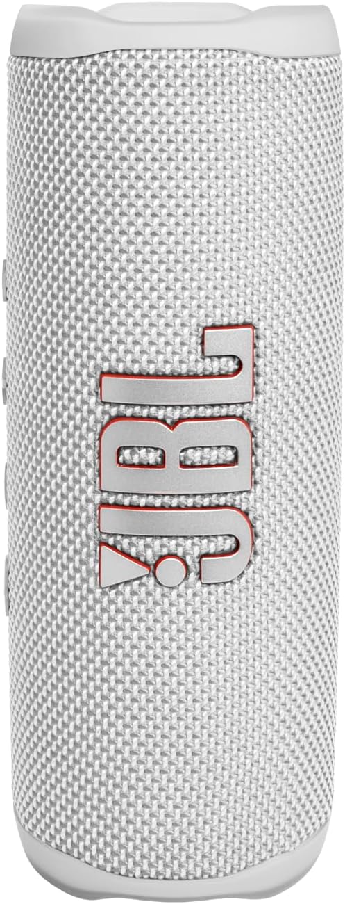 JBL Flip 6 - Portable Waterproof Speaker - White | Louder, more powerful sound, IP67 waterproof and dustproof, 12 Hours of Playtime, Bold design by JBL