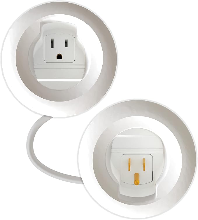 Legrand Wiremold In-Wall TV Power and Cable Grommet Kit White 1 Pack | Cord Hider, In Wall, Safe Power to TV, No Rewiring, Code Compliant Cable Management Kit, Power and Low Voltage, Easy Install by Legrand-Wiremold