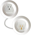 Legrand Wiremold In-Wall TV Power and Cable Grommet Kit White 1 Pack | Cord Hider, In Wall, Safe Power to TV, No Rewiring, Code Compliant Cable Management Kit, Power and Low Voltage, Easy Install by Legrand-Wiremold