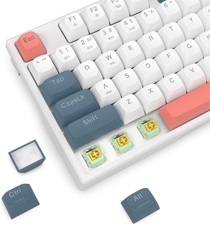 Redragon K668 PRO Wireless 108-Key Gasket RGB Gaming Keyboard, 4 Hotkeys | Extra Shortcut Keys, 0-Delay Tri-Mode, Cushioned Noise Dampening for Creamy Thocky Sound, Unfaded PBT Keycaps, PRO Software - Image 5