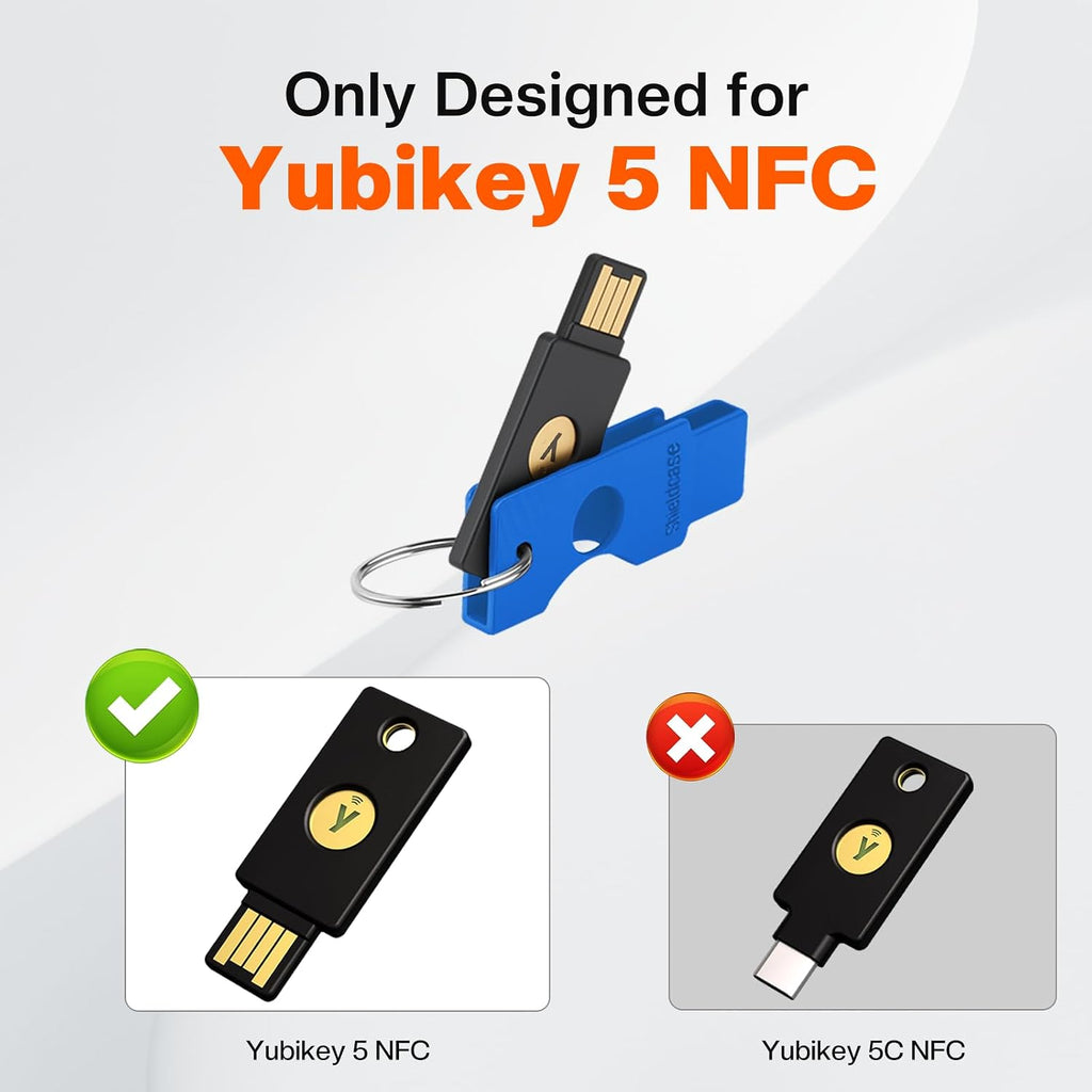 Protective Case for Yubikey 5 NFC, Blue - Image 2