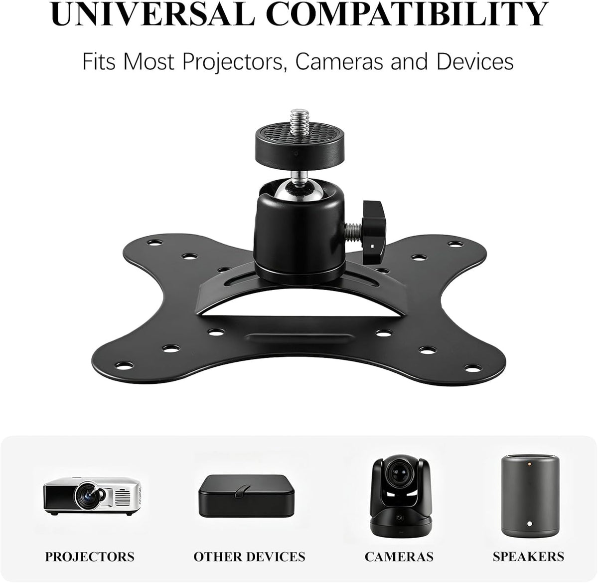 2-Pack Projector Ceiling Mount Iron Wall Mount Bracket - Image 6