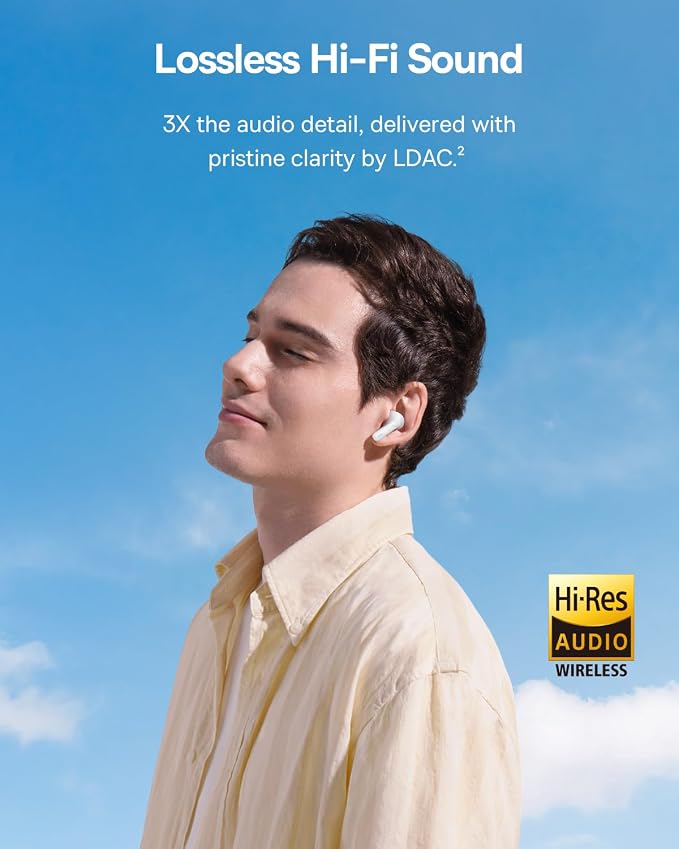 Baseus Bass BP1 Pro Noise Cancelling Wireless Earbuds, Real-Time Adaptive Noise Cancelling, Adaptive Active EQ, LDAC Hi-Res Sound, 6-Mic AI Clear Calls, 55H Playtime, IP55 Waterproof, Bluetooth 6.0 - Image 4