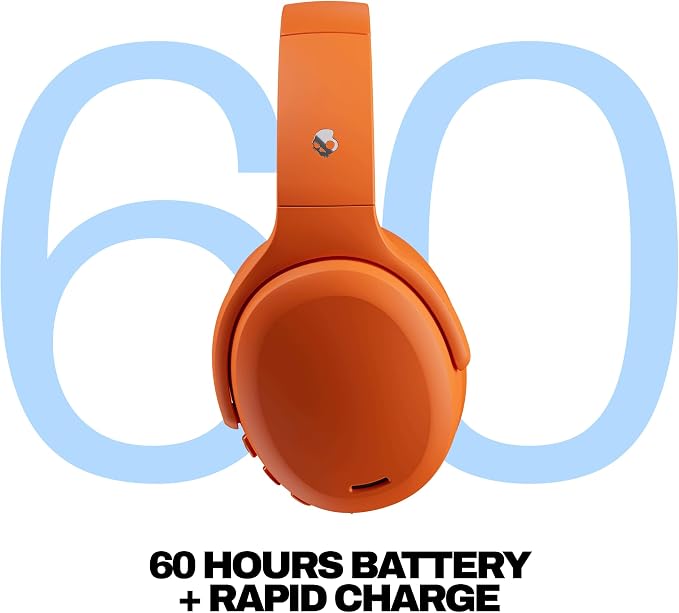 Skullcandy Crusher ANC 2 Noise Cancelling Wireless Headphones - Hazard | Multi-Sensory Crusher Bass, Over-Ear Fit, Bluetooth, 60 Hours Battery, Working Out, Gym, Travel, Studying, Music, Gaming - Image 3