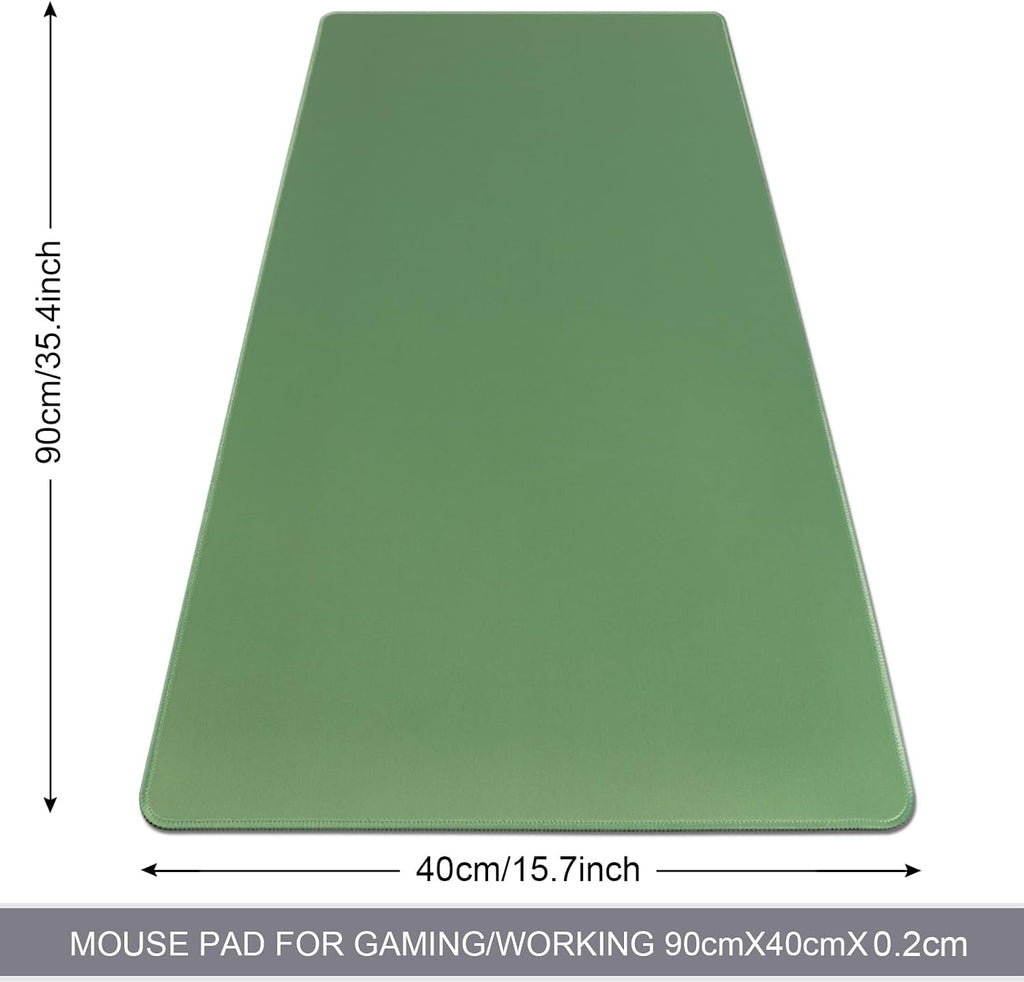 XXL Gaming Mouse Pad 35.4x15.7 Professional Large Mouse Pad & Computer Game Mouse Mat-90x40 Olivegreenus - Image 2