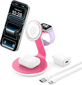 3-in-1 Magnetic Wireless Charger Compatible with MagSafe Charger | Fast Charger Stand for iPhone 17 16 15 14 13 12 Pro Max,Wireless Charger for iWatch Series,for AirPods Pro/4/3/2 by CEDBORR