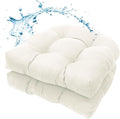 MTMR Outdoor Chair Cushions Set of 2, Patio Furniture Seat Pads, Waterproof | 2Pcs , waterproof cover, PP cotton, u-shaped, no-fading, thick patio seat pads for outdoor wicker furniture in yard, 19x19x4 by Unknown