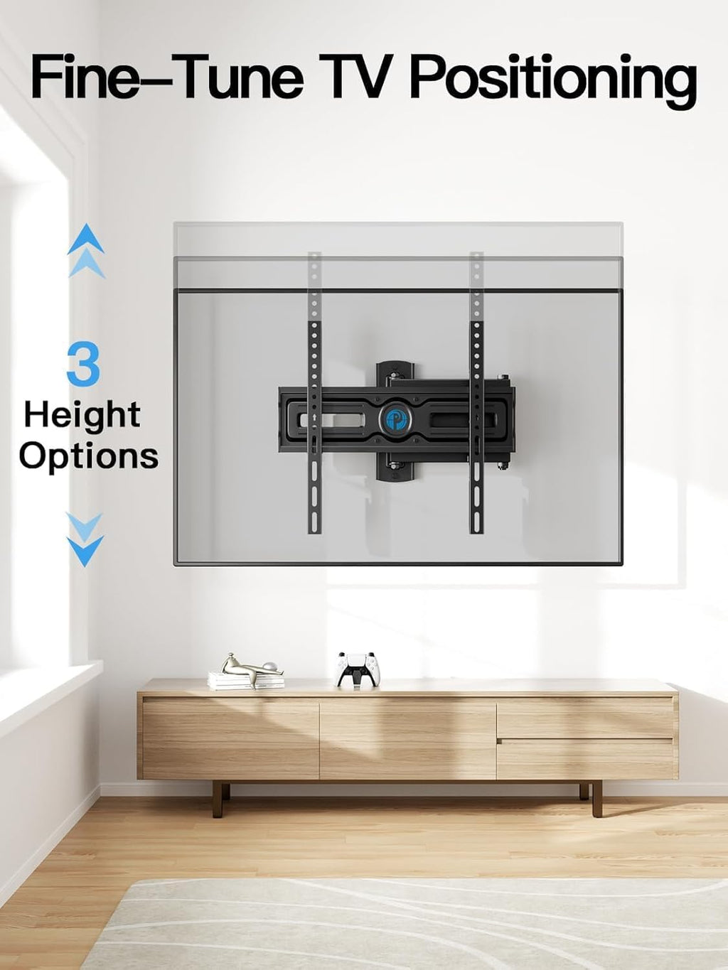 Pipishell Full Motion TV Wall Mount for Most 26-65 inch Flat & Curved TVs - Image 4