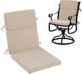 High Back Patio Chair Cushions, 21x20 Waterproof & Fade-Resistant Outdoor Dining Chair Cushions, Indoor/Outdoor High Back Cushion, Seat Pad for Glider and Lawn Chair, Beige by Zonamat