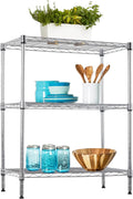 BestOffice | 3-Tier Wire Shelf | 23" x 13.2" x 30.2" | Chrome by BestOffice