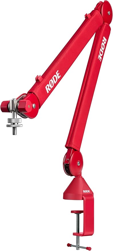 RØDE PSA1+ Professional Studio Arm with Spring Damping and Cable Management (Red) | Key details: Studio Arm with Spring Damping and Cable Management (Red) by R%C3%98DE