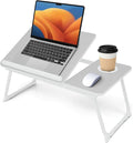 Lap Desk for Couch/Sofa/Floor, 5-Angle Adjustable Bed Desk with Foldable Legs &Cup Holder, Light Weight Bed Tray Table for Writing/Eating/Reading, Portable Laptop Stand for Adults, Kids by Unknown